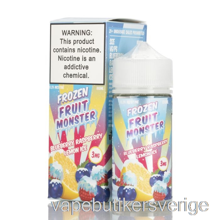 Vape Sverige Is Blåbär Hallon Citron - Fryst Frukt Monster - 100ml 6mg